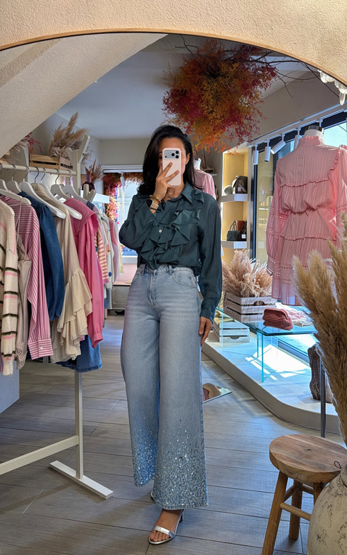 Jeans “Wide Leg Sparkle”🧜🏽‍♀️