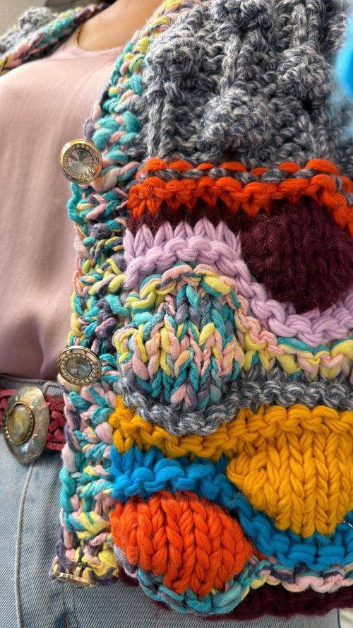 Cardigan Intreccio”Multicolor”🎨