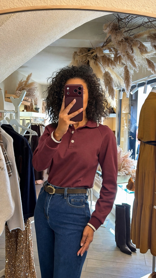 Polo “Greenwich” con bordi a contrasto🍂