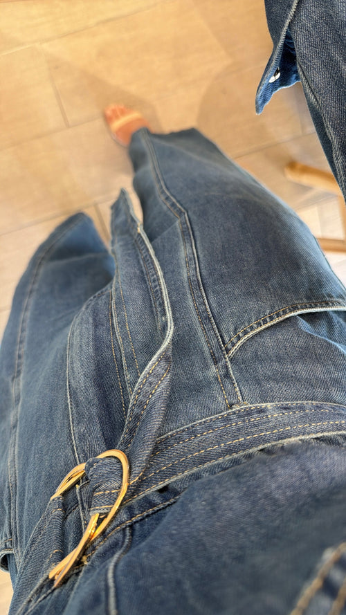 Tuta Denim “Gamba Dritta”🌼