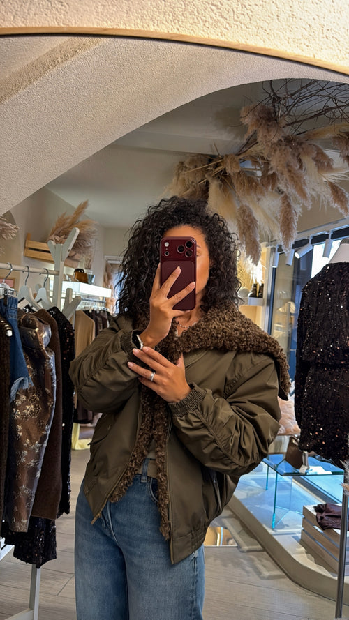 Bomber “Aspen”con ecopelliccia staccabile🍂
