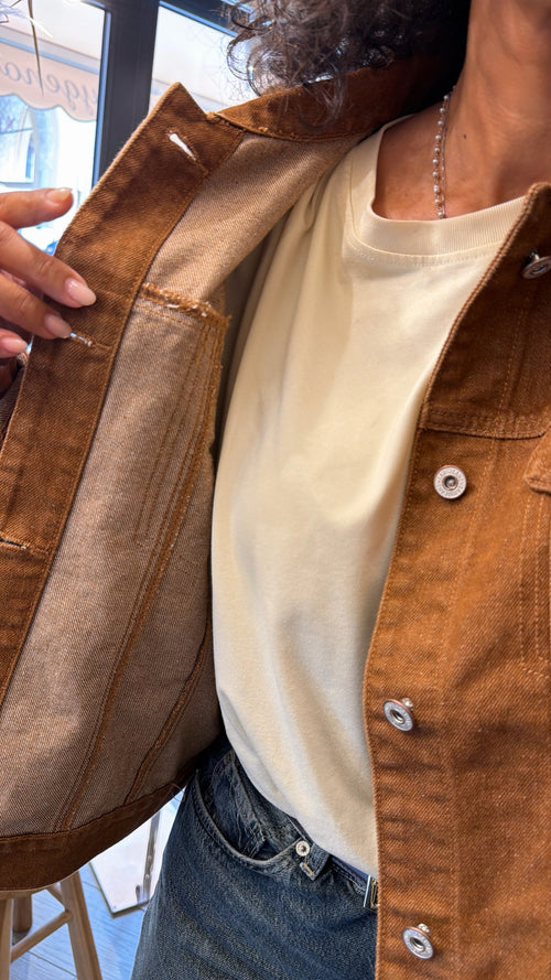 Giacca in denim con frange🍂