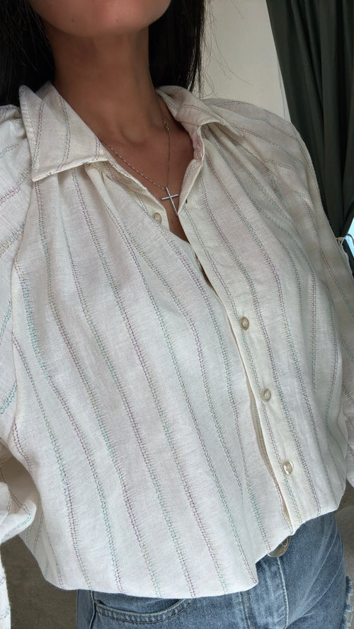 Camicia “Righe Colorate in Lurex”🦄