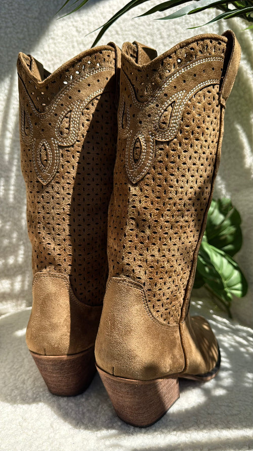 Camperos Traforato in Ecopelle Scamosciata ‘Colorado’🌵