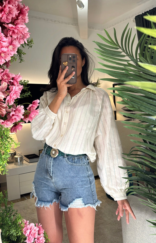 Camicia “Righe Colorate in Lurex”🦄
