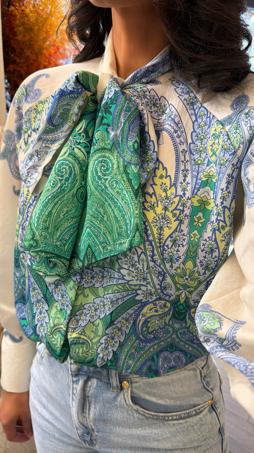 Blusa “Giardino Paisley”☘️