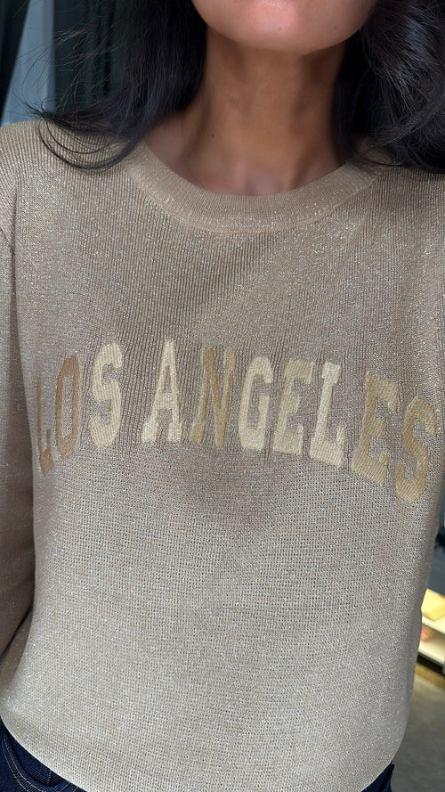 Maglia girocollo in Lurex Gold✨