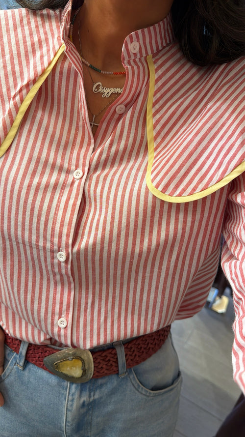 Camicia “Corallo Soleil”🌸